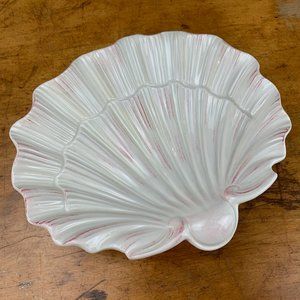 Vtg Carraro Shell Serving Dish Made in Italy - Flaw